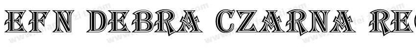 EFN Debra Czarna Regular字体转换